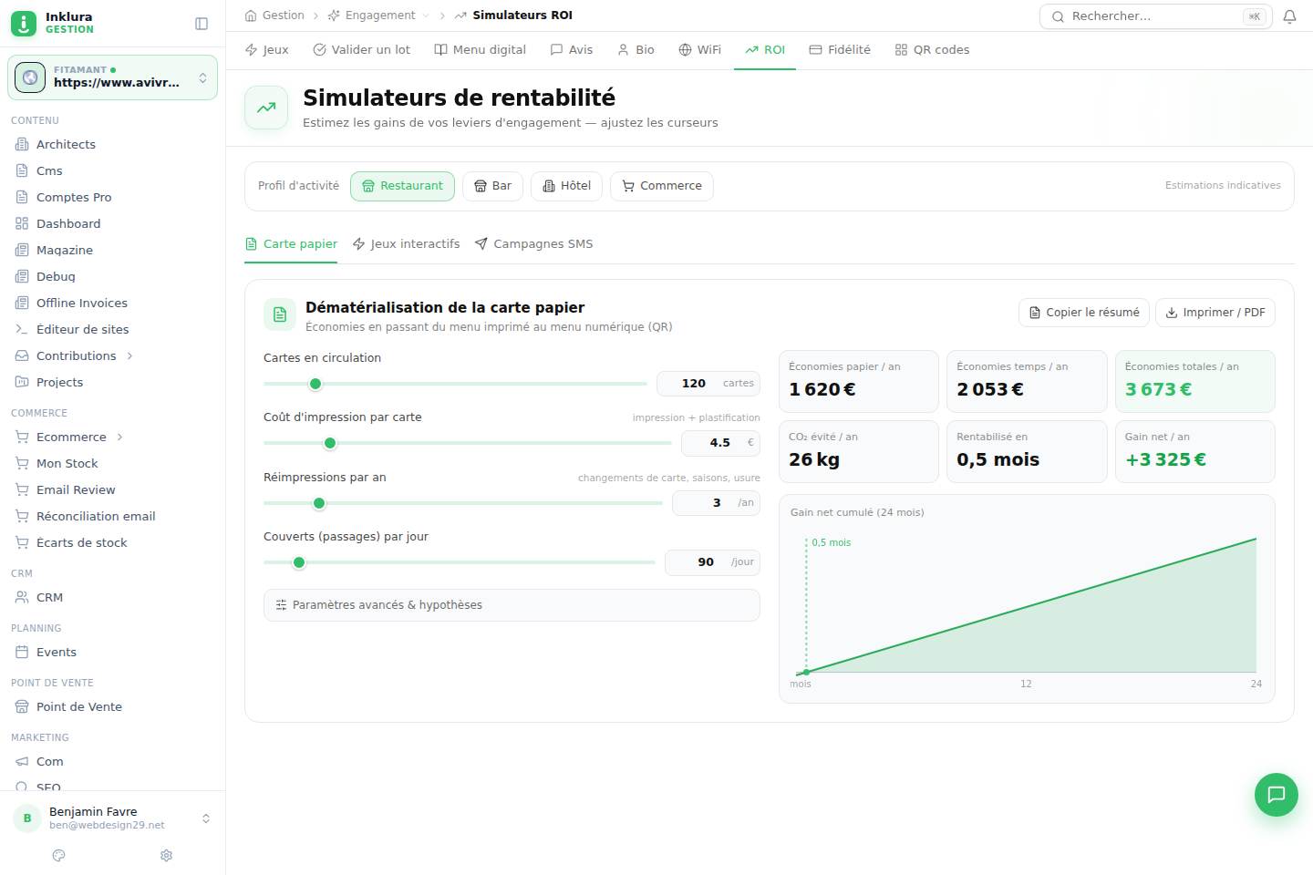 Engagement — Roi